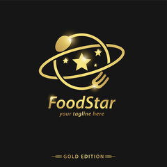 Food Star Logo Template