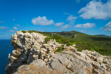 Fototapeta na wymiar Rocks on sardinian coast