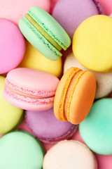 Colorful Macarons. Sweets Or Dessert