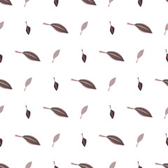 Seamless illustrations of leaves. Green, digital, canvas & effect.