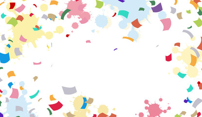 Obraz premium Bright colorful background with ribbons