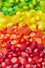 Rainbow Candy. Colorful Sweets And Candies