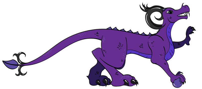 Purple Roaring Dragon