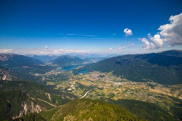 Lago di Caldonazzo e Levico da cima Vezzena