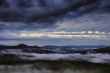 Morning landscape view