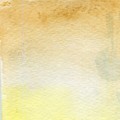 Watercolor illustration, texture. Transition, infusion of color, spreading. Ocher, brown.