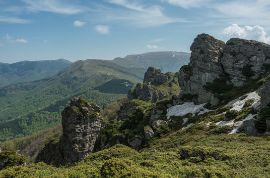 Babin zub - Stara planina, Serbia. Babin zub is a peak in the Stara Planina mountain massif in the south-eastern Serbia.