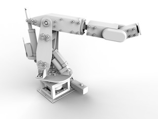 Detailed industrial robot - 3D concept