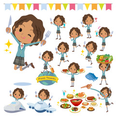 School girl Black_food festival