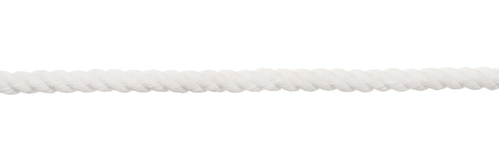 Large white rope isolated