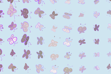 Fototapeta premium Abstract butterfly illustrations background. Backdrop, wild, art & seamless.