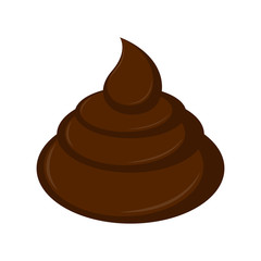 Isolated poop icon