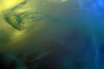 chemical experiment with paints