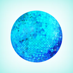Blue discoball template
