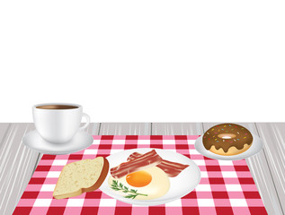 Breakfast set, vector