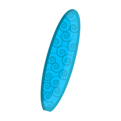 Isolated surfboard icon