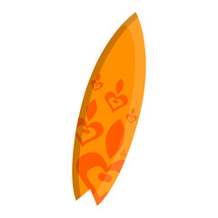 Isolated surfboard icon