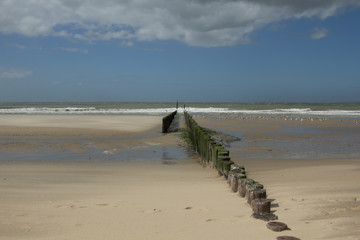 low tide beach Holland Zeeland