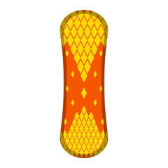 Isolated surfboard icon