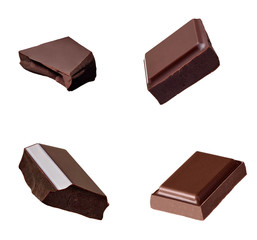 chocolate piece sweet food dessert falling