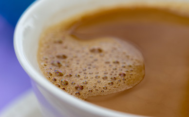 cup of brown coffee with foam