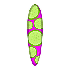Isolated surfboard icon