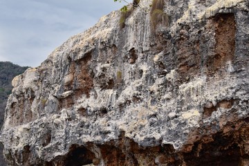 Arches National Park Vallarta Undersea or Los Arcos Marine Park (Las Peñas or The Rocks), with a large variety of seabirds including Frigates (Scissor Birds), Pelicans and Blue Footed Boobie with cave