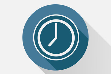 Icono azul de reloj.