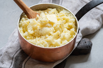 Mashed potato with a butter