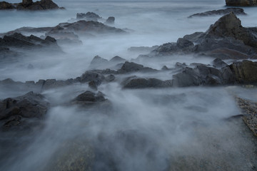 Dragon scale rocks & fog