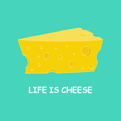 cartoon piece of cheese