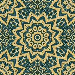 Seamless monochrome color floral pattern. Abstract design. Vector illustration for wallpaper, fabric, print