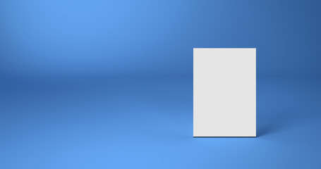 Blank display, original design, 3d rendering with copy space and blank surfaces