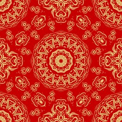 Unique, abstract floral color pattern. Seamless vector illustration. For design, wallpaper, background, print