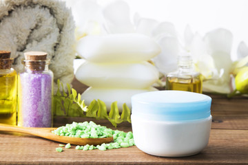 cosmetics and beauty and wellness creams