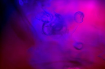 chemical experiment with paints