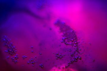 chemical experiment with paints