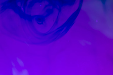 chemical experiment with paints