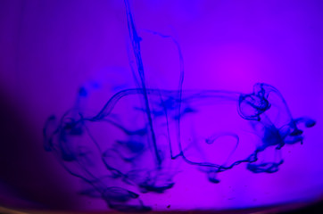 chemical experiment with paints