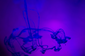 chemical experiment with paints