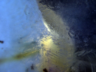 chemical experiment with paints