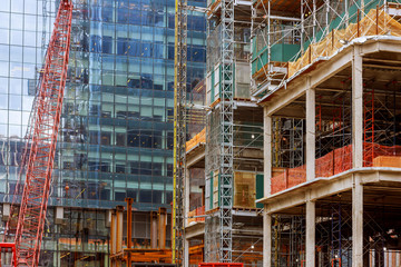 High rise building under construction
