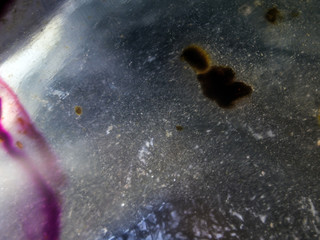 chemical experiment with paints