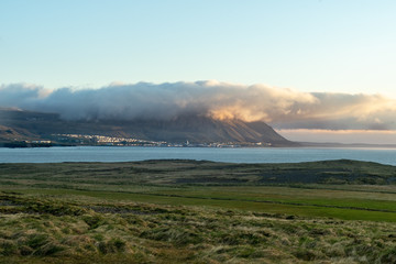 Olafsvik Seaside Village with Mountain
