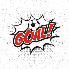 comic book speech bubble cartoon word goal