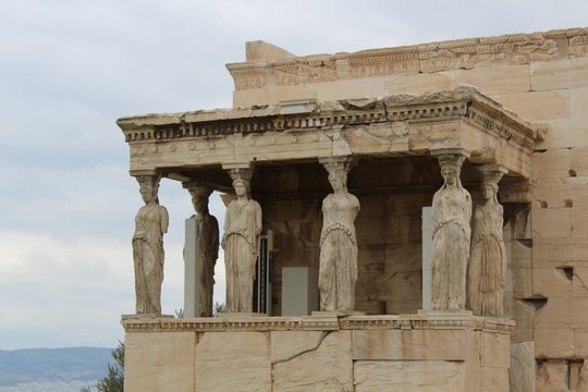 Templo de Atenea, acr&oacute;polis, grecia 
