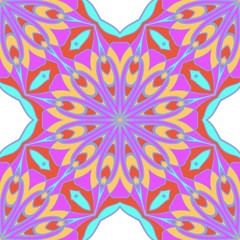 Beautiful geometric floral ornament. seamless art-deco pattern. vector illustration. for design, wallpaper, invitation.