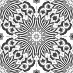 Seamless vintage , floral style geometric pattern. Vector illustration. For design, wallpaper, background