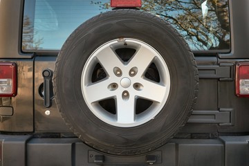 Wheel of a 4x4 vehicle © Gudellaphoto