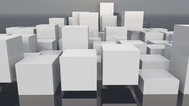4k,abstract 3d cubes animation background.